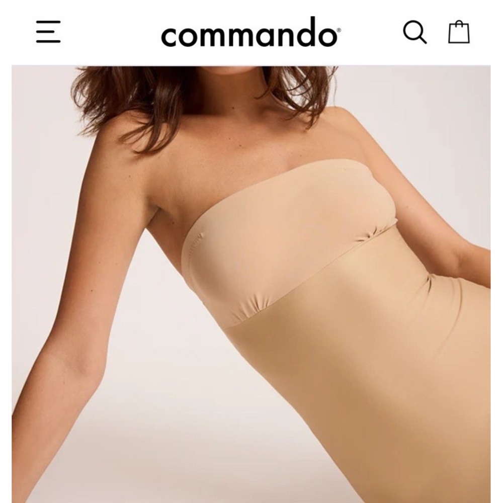 Commando Control Two-Faced Tech Control Strapless Slip Large Nude - Picture 2 of 7